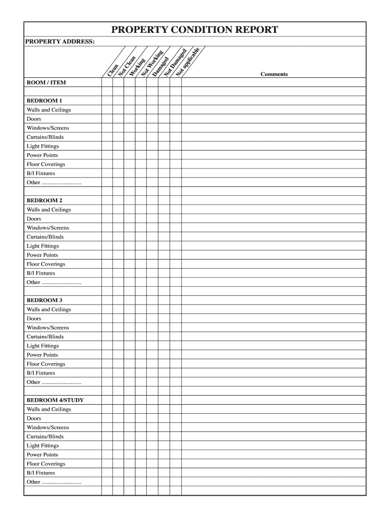 Property Condition Report Template - Fill Online, Printable  In Property Condition Assessment Report Template