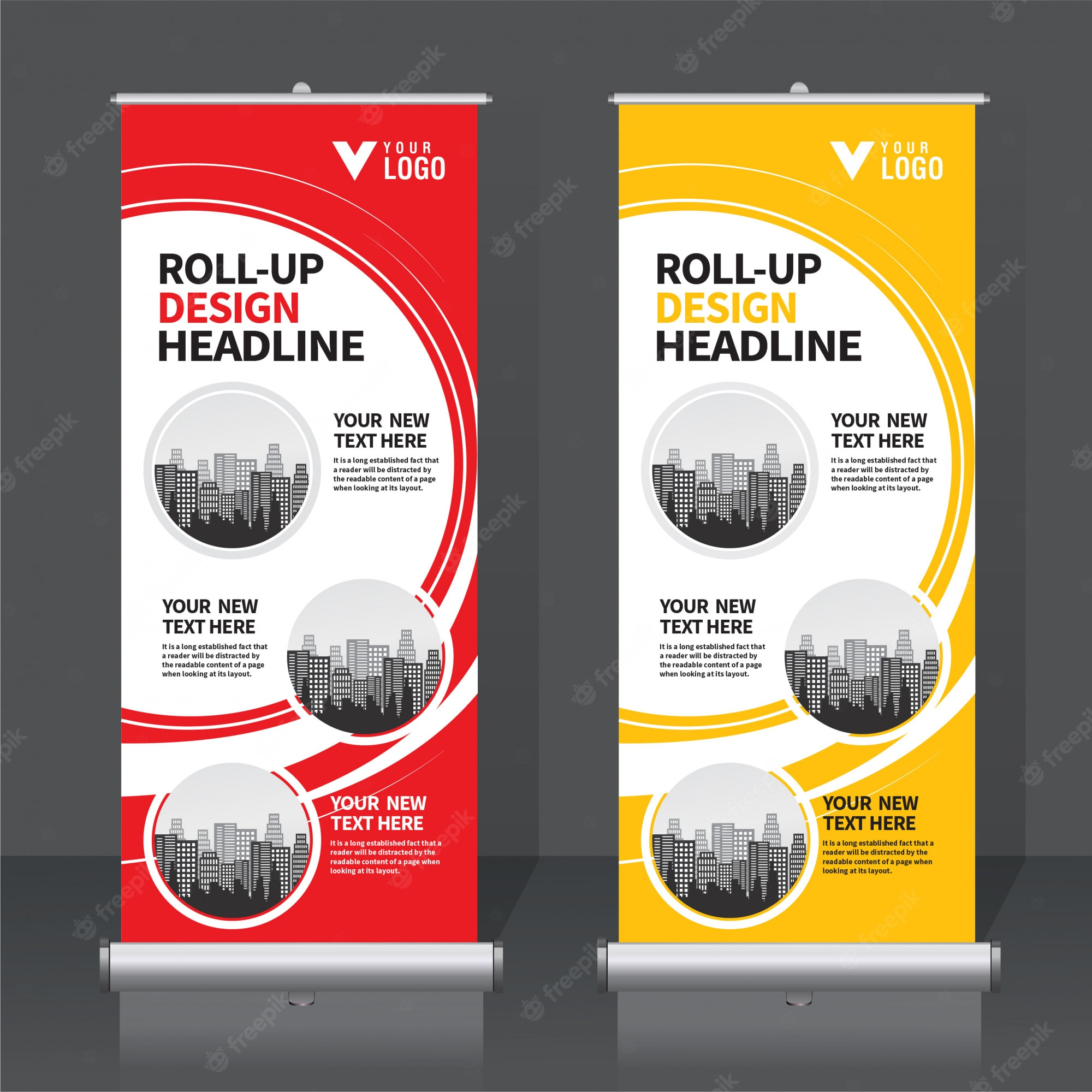 Pull Up Banners Vectors & Illustrations For Free Download  Freepik For Pop Up Banner Design Template