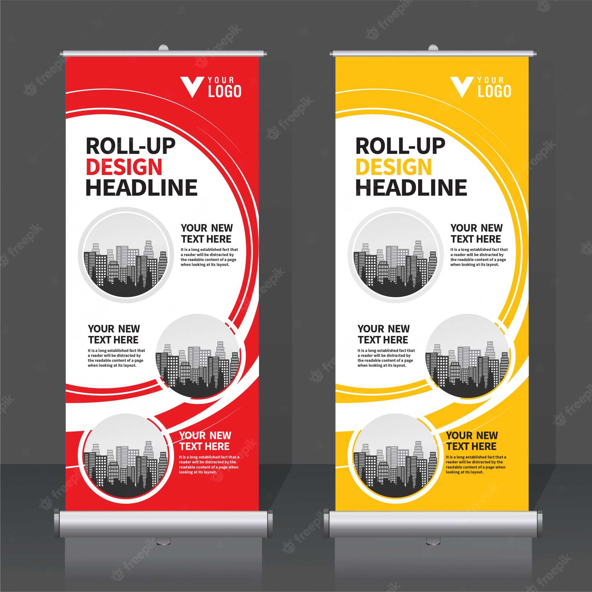 Pull Up Banners Vectors & Illustrations For Free Download  Freepik For Pop Up Banner Design Template