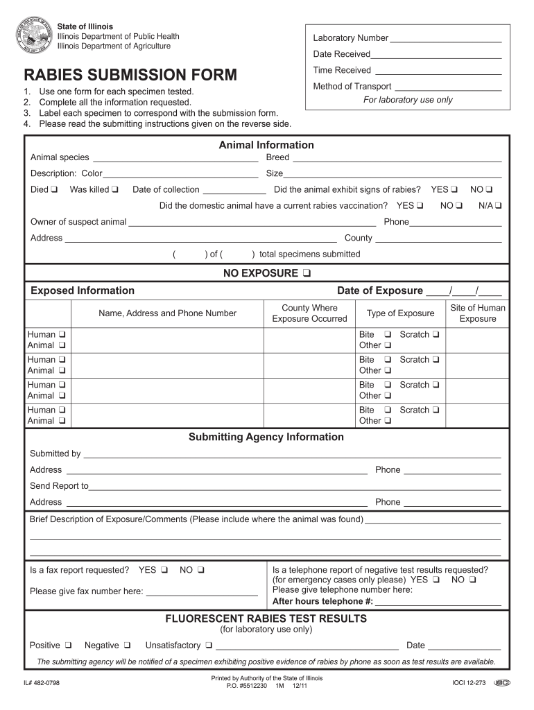 rabies submission: Fill out & sign online  DocHub
