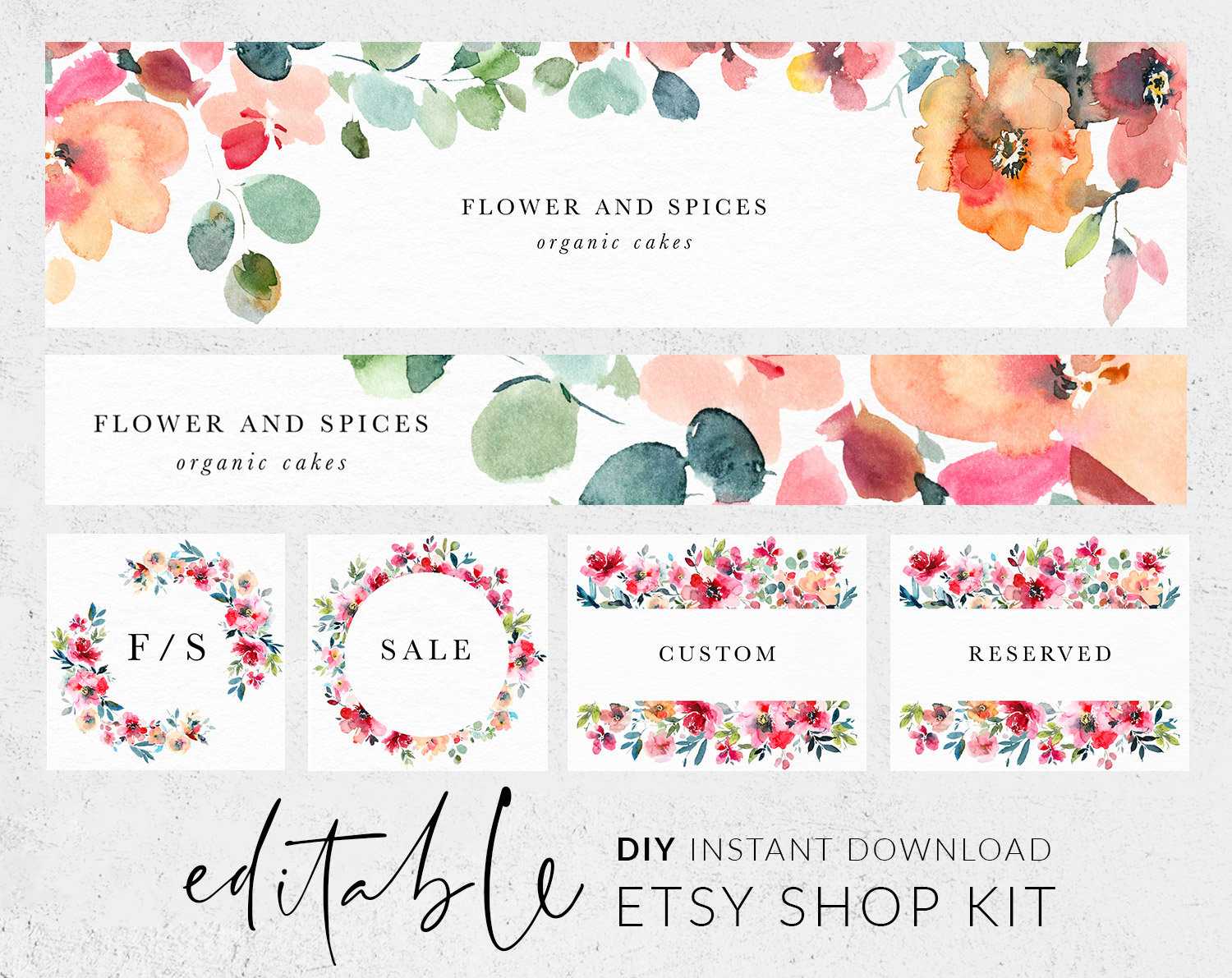 Rainbow Etsy Shop Kit Etsy Banner Etsy Shop Banner Shop – Etsy