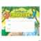 Rainforest VBS Certificates Of Completion For Free Vbs Certificate Templates