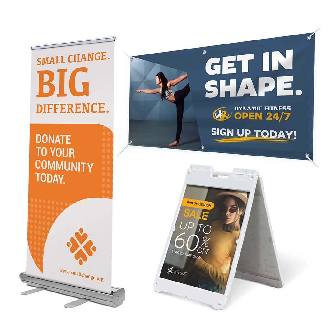 Real Estate Banners - Free Design Templates  10HourPrint Pertaining To Vinyl Banner Design Templates