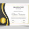 Realistic Graduation Certificate Template 10 Vector Art at