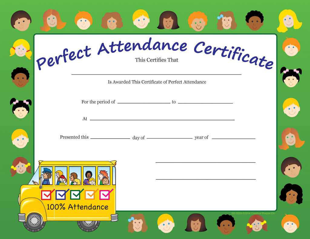 Recognition Certificate - Perfect Attendance With Regard To Perfect Attendance Certificate Free Template Recognition Certificate - Perfect Attendance With Regard To Perfect Attendance Certificate Free Template