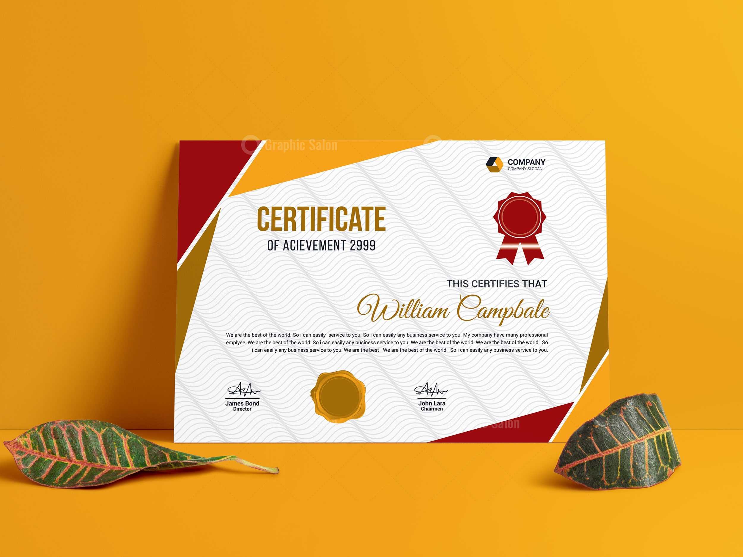 Recognition Certificate Template – Graphic Templates Within Corporate Bond Certificate Template