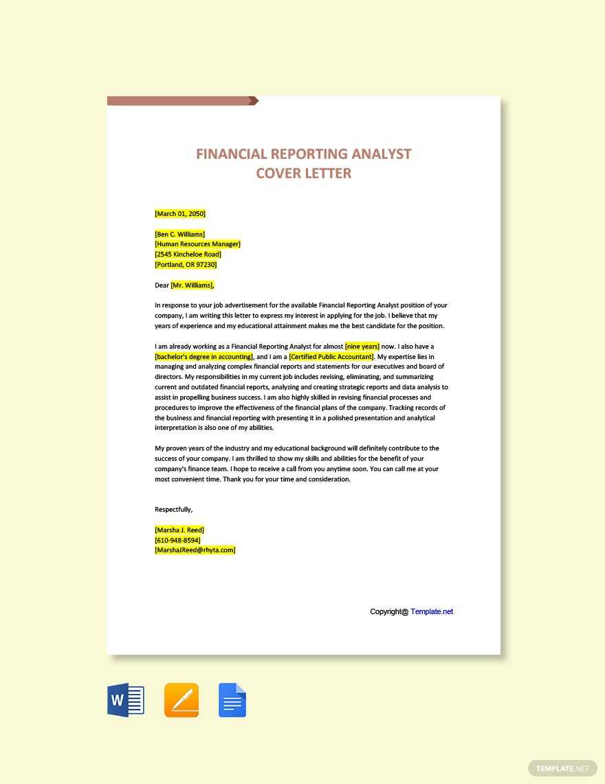 Report Letter Templates – Format, Free, Download  Template