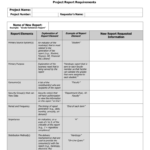 Report Requirements Template Throughout Reporting Requirements Template