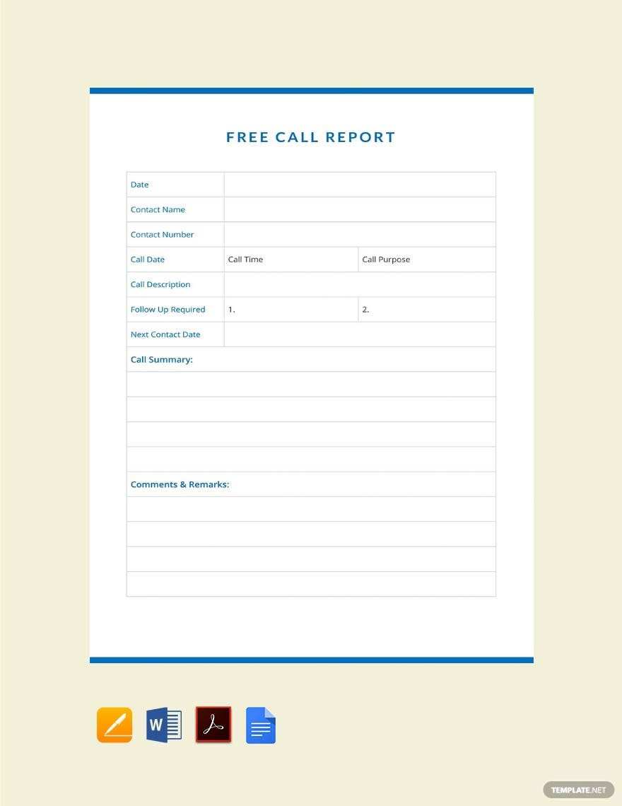 Reports Templates – Format, Free, Download  Template