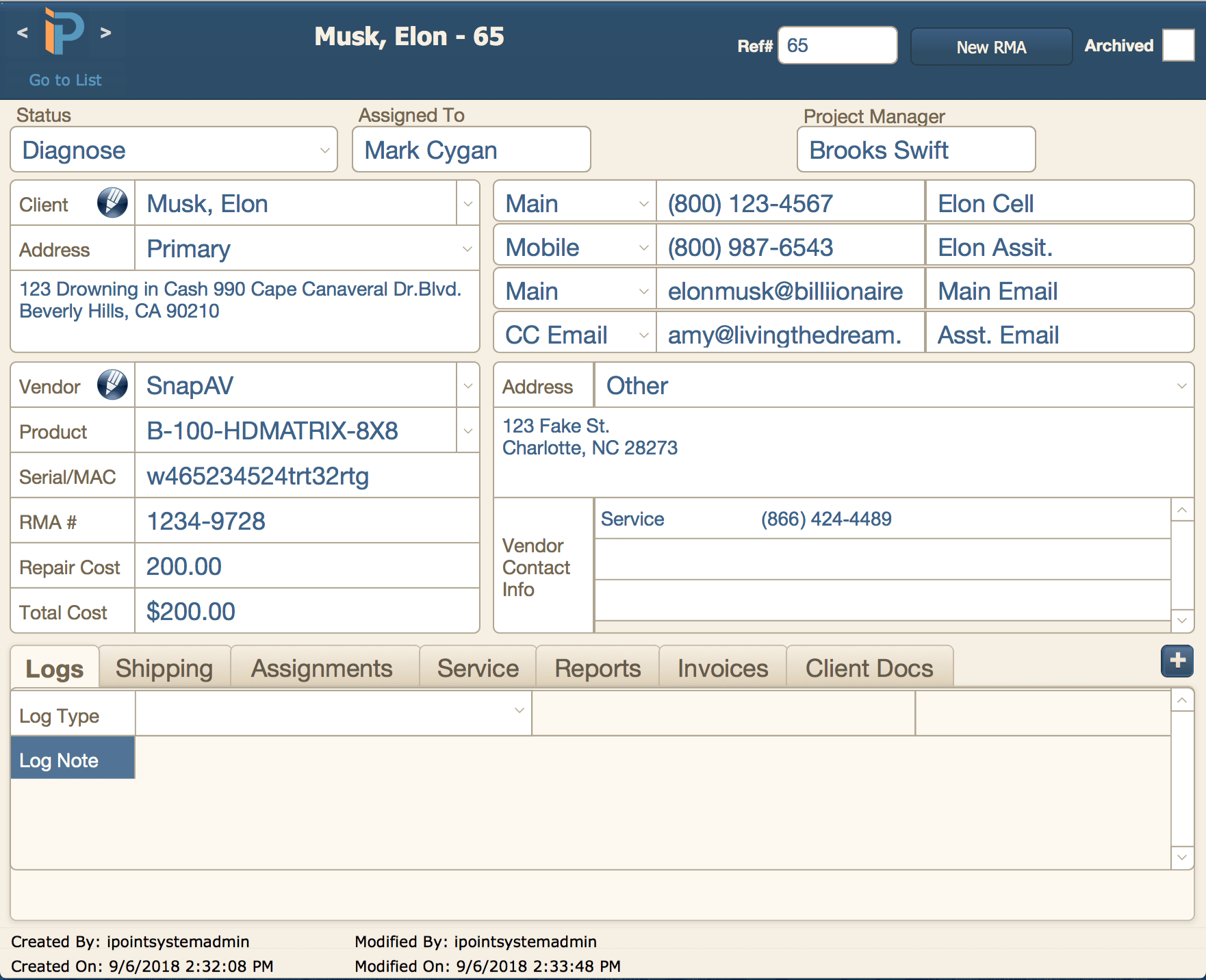 RMA Module – IPoint Control – 10 Within Rma Report Template