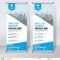 Roll Up Banner Design Template, Vertical, Abstract Background In Retractable Banner Design Templates