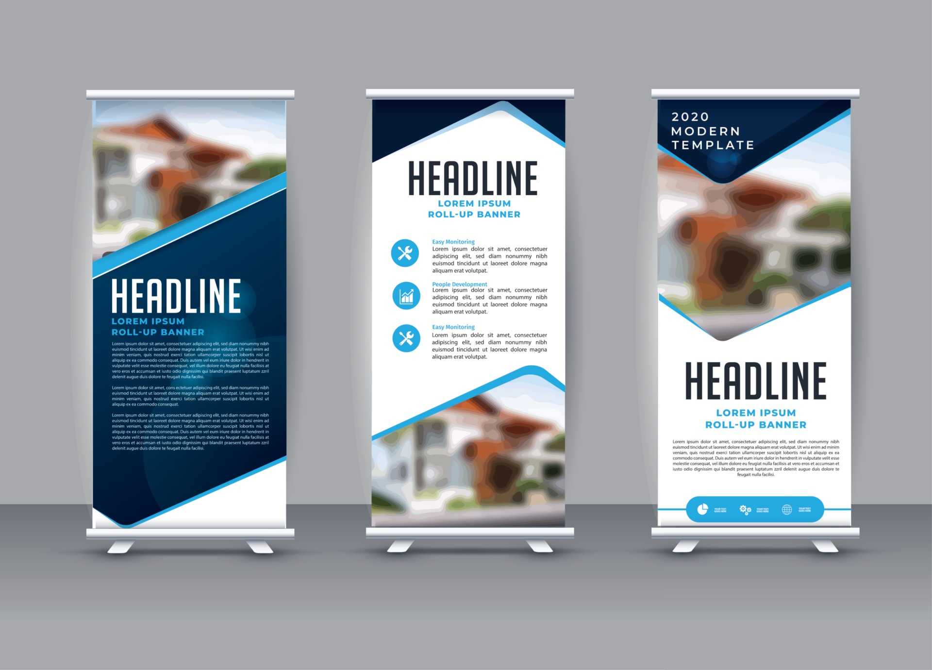 Roll Up Banner Template Vector Art, Icons, and Graphics for Free  Regarding Retractable Banner Design Templates