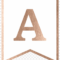 Rose Gold Banner Template Free Printable, HD Png Download  Pertaining To Letter Templates For Banners