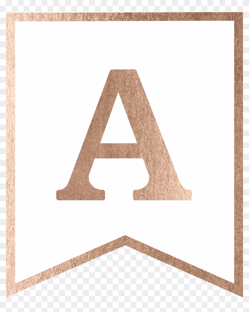 Rose Gold Banner Template Free Printable, HD Png Download  Pertaining To Letter Templates For Banners