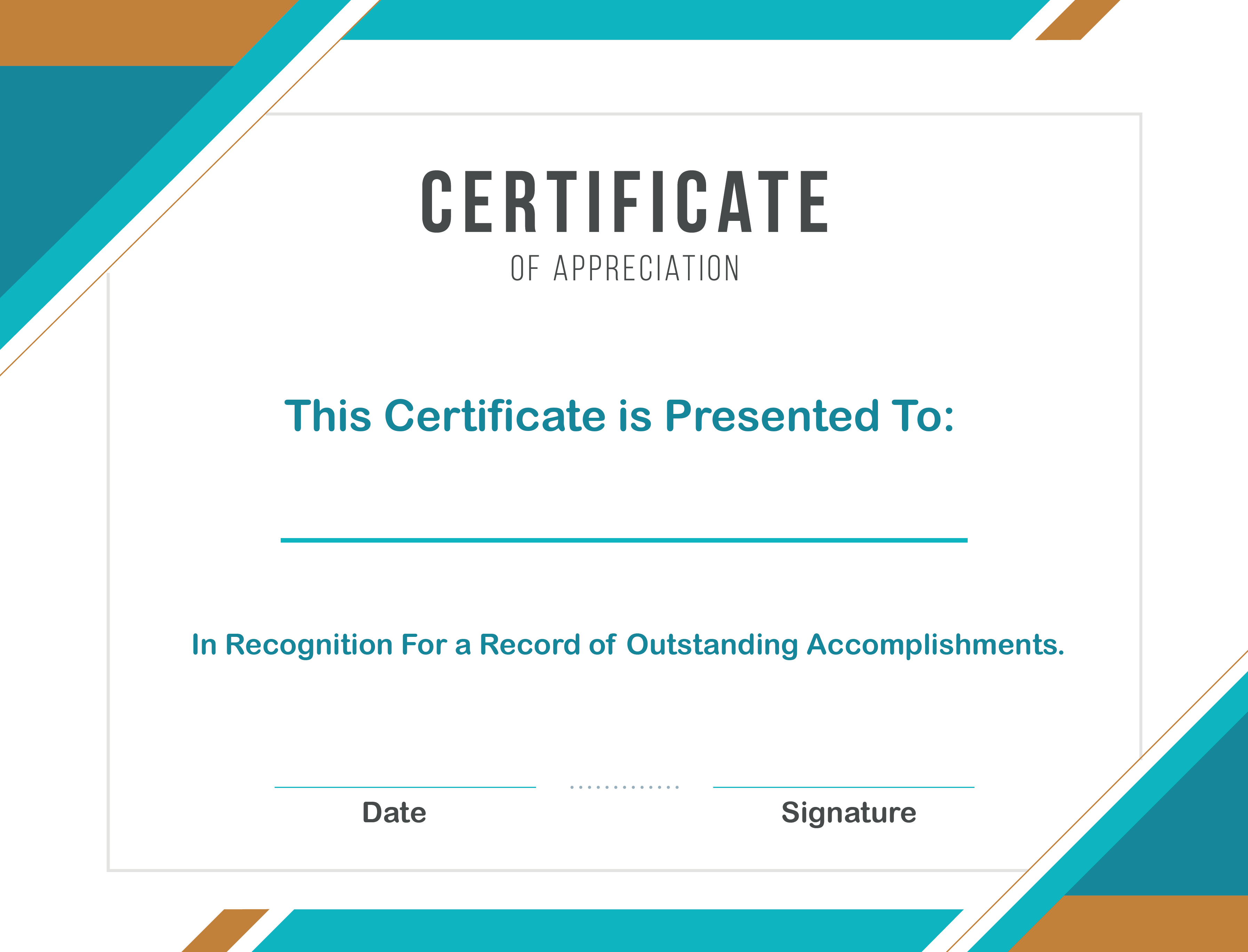 ❤️ Sample Certificate Of Appreciation Form Template❤️ With Certificate Of Recognition Word Template