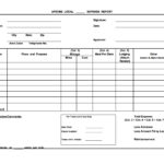 Sample Expense Report — Mileage  Secretary Treasurer Online  With Per Diem Expense Report Template