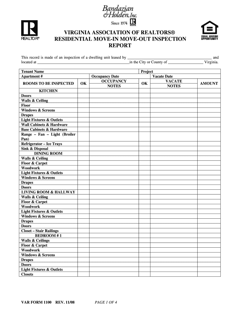 Sample Housing Inspection Form: Fill Out & Sign Online  DocHub For Home Inspection Report Template Pdf