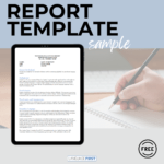 Sample Report Template For SLPs — Language First For Speech And Language Report Template