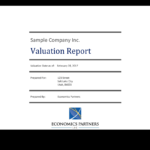 Sample Reports EP Throughout Business Valuation Report Template Worksheet