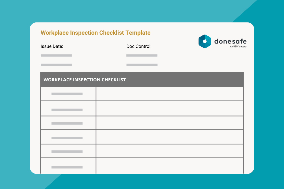 Sample Workplace Safety Inspection Checklist Template  Donesafe Regarding Daily Inspection Report Template