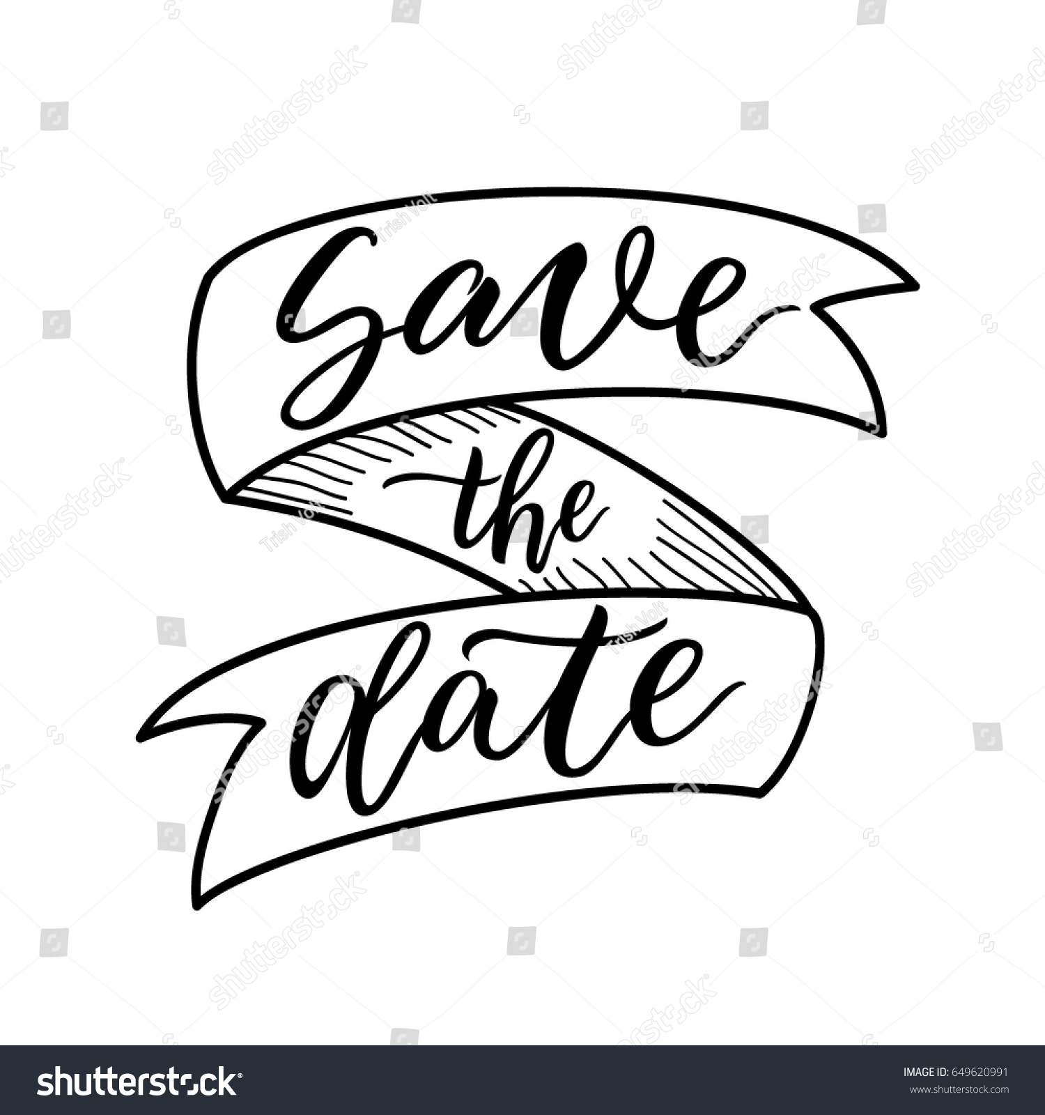 Save Date Sign Ribbon Banner Site Stock Vector (Royalty Free  Within Save The Date Banner Template