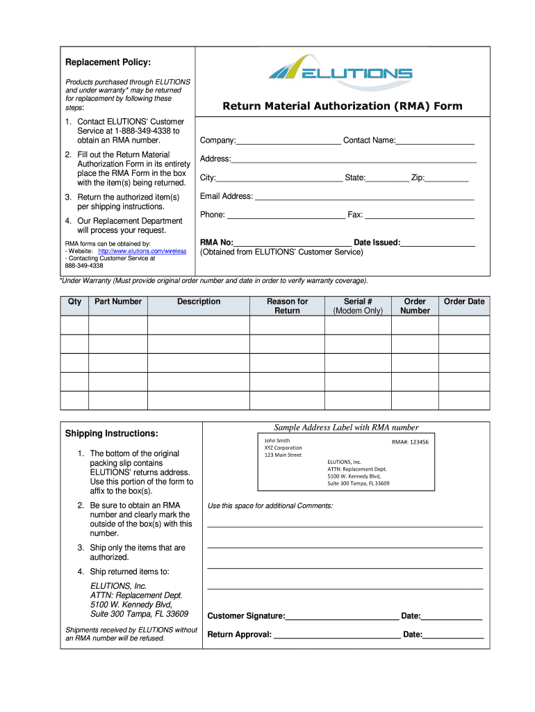 Save Time And Money On Return Material Authorization And ShipBob  Pertaining To Rma Report Template