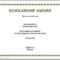 Scholarship Award Certificate – 10+ Examples, Format, Pdf  Examples In Scholarship Certificate Template Word