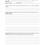 School Book Report Form – Fill Online, Printable, Fillable, Blank  In Middle School Book Report Template