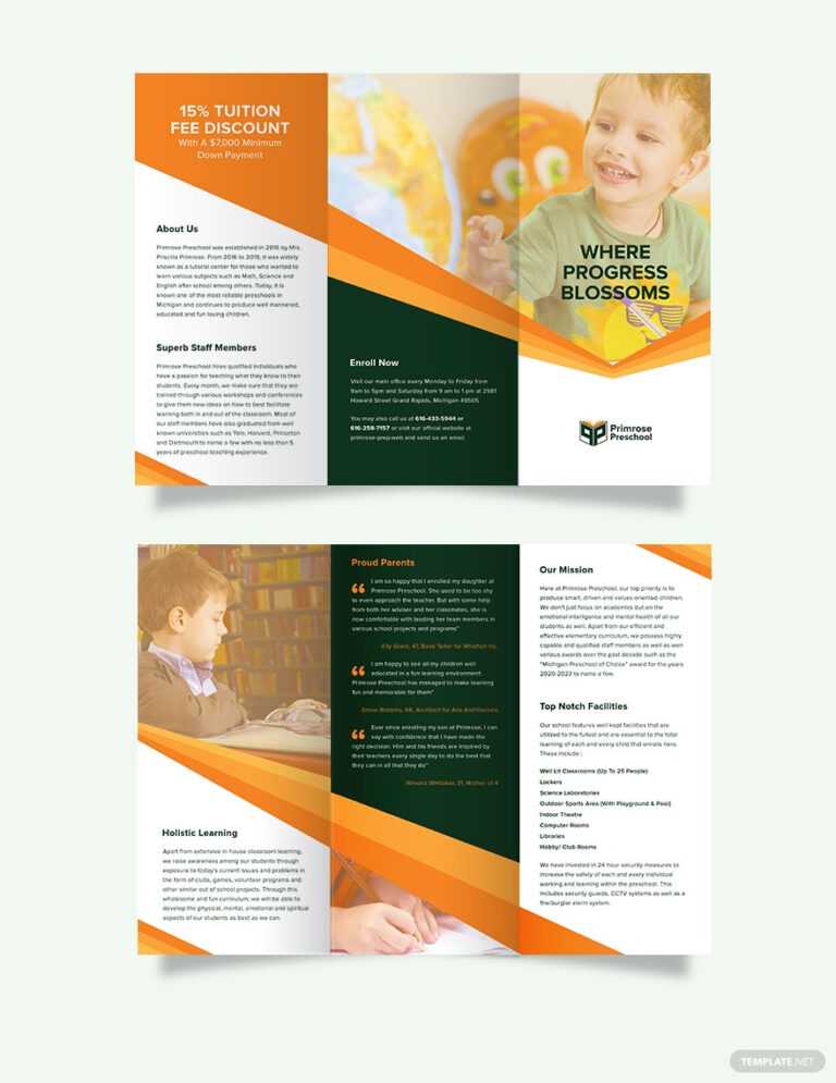 School Brochure Templates – Design, Free, Download Template ...