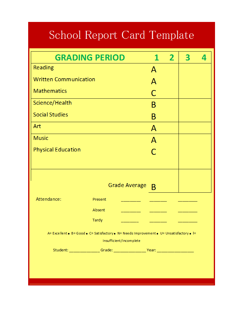 School Report Template With Regard To School Report Template Free School Report Template With Regard To School Report Template Free