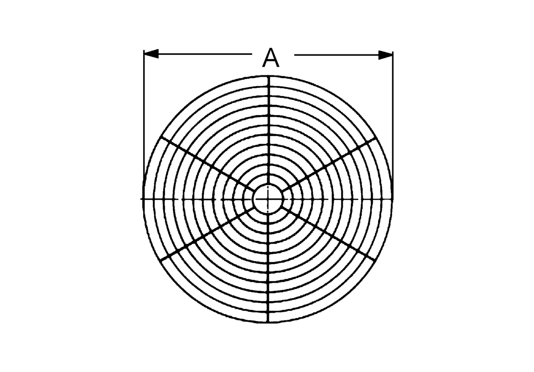 Schutzgitter, Kunststoff SGK 10  MAICO For Blank Performance Profile Wheel Template