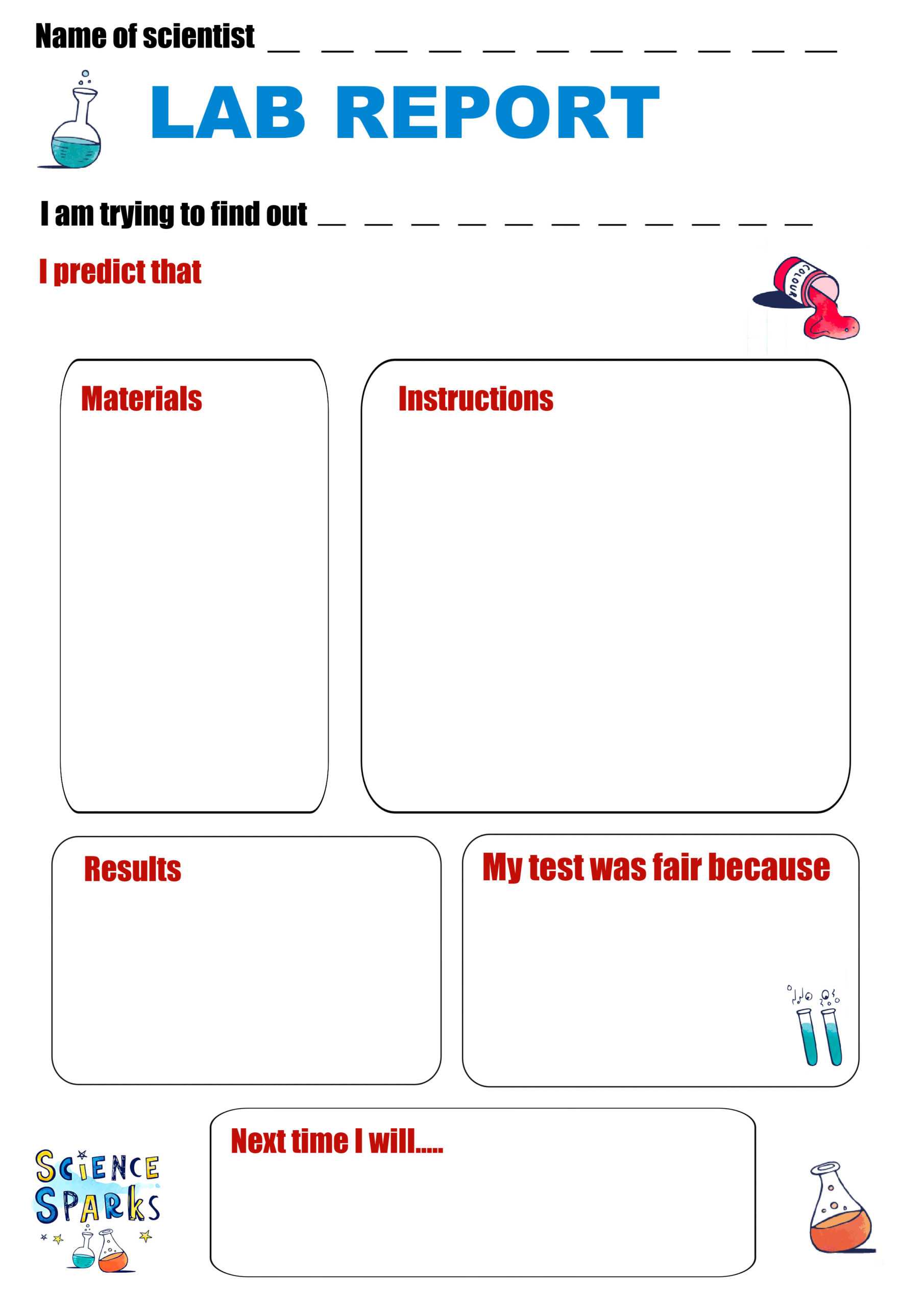 Science Experiment Templates Throughout Report Writing Template Ks1