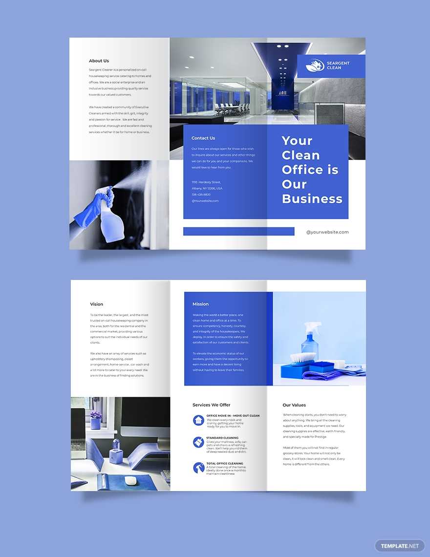 Services Brochure Templates – Design, Free, Download  Template