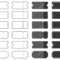 Set Of Blank Ticket Templates. Black Ticket Template