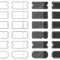 Set Of Blank Ticket Templates. Black Ticket Template