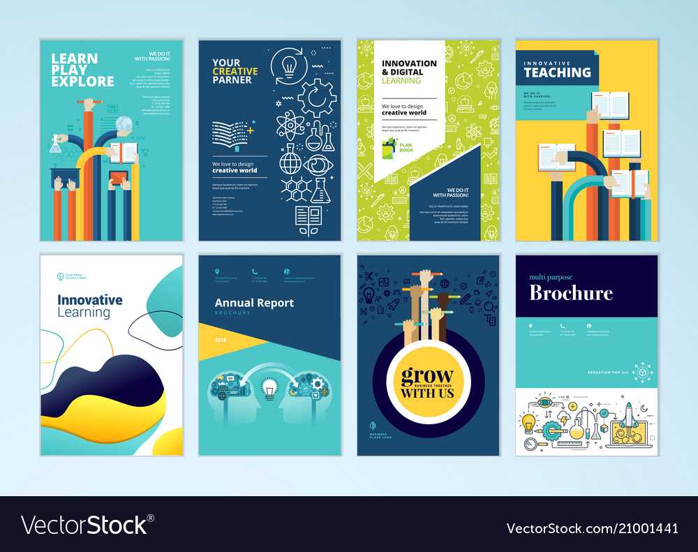 Set of brochure design templates of education Vector Image In Brochure Design Templates For Education Set of brochure design templates of education Vector Image In Brochure Design Templates For Education