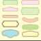 Set Of Retro Blank Labels Template Royalty Free Vector Image Inside Blank Food Label Template