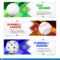 Set Of Sport Banner Templates With Ball And Sample Text Stock  Throughout Sports Banner Templates