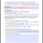 Sexual Harassment Complaint Form – HR Enterprise Within Sexual Harassment Investigation Report Template