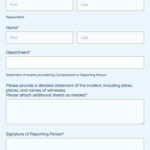Sexual Harassment Complaint Form Template  10 Form Builder Within Sexual Harassment Investigation Report Template