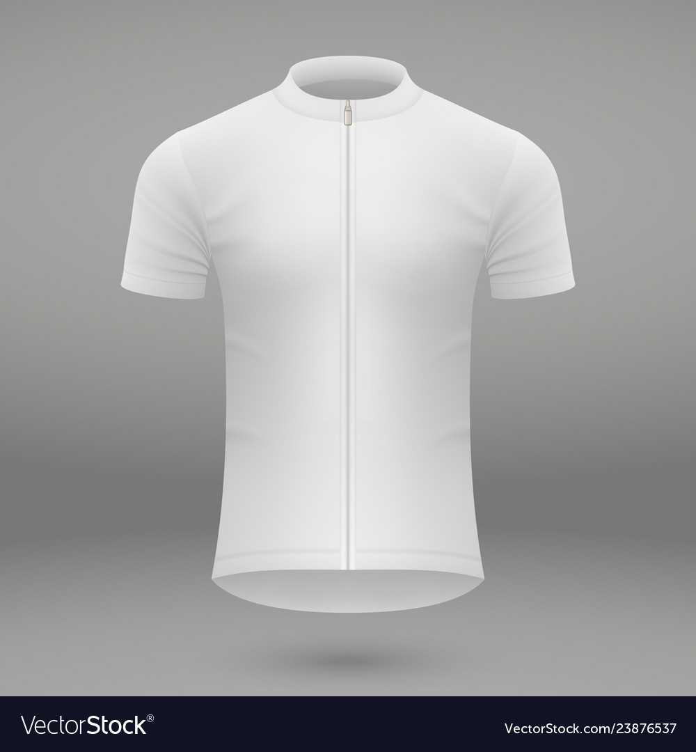 Shirt template for cycling jersey Royalty Free Vector Image