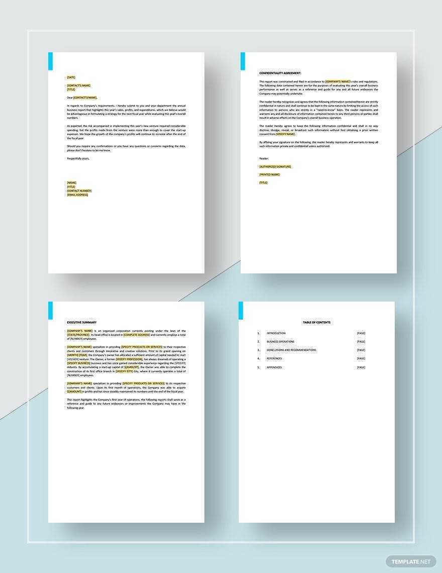 Short Business Report Sample Template - Google Docs, Word  Regarding Company Report Format Template