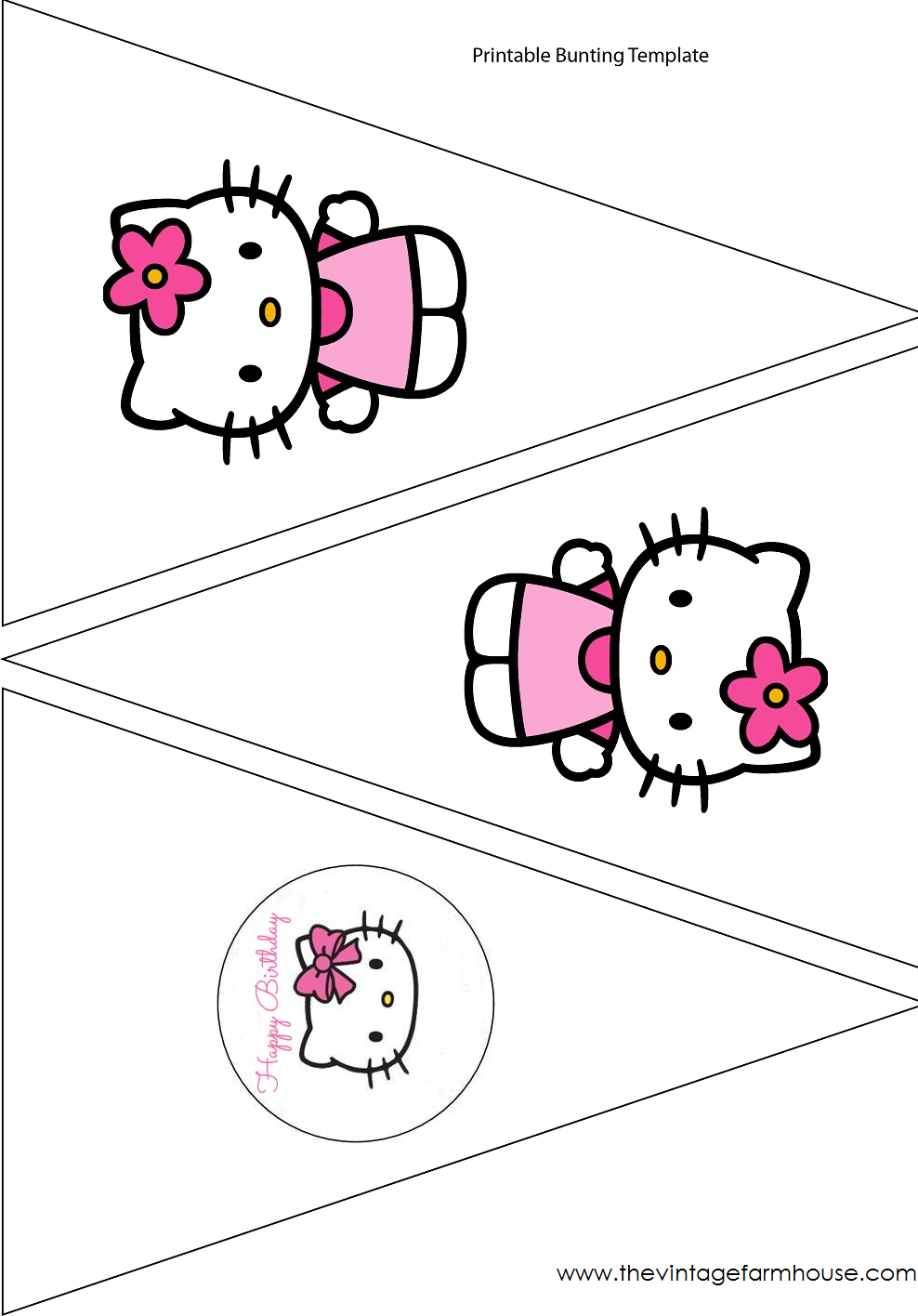 Simple Cute Hello Kitty Free Printable Kit