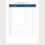 Simple Daily Activity Report Template – Google Docs, Word, Apple  For Activity Report Template Word