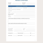Simple Workplace Incident Report Template - Google Docs, Word