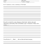 Sixth Grade Book Report Form Download Printable PDF  Templateroller Throughout 6Th Grade Book Report Template