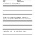 Sixth Grade Book Report Form Download Printable PDF  Templateroller Within Book Report Template 6Th Grade