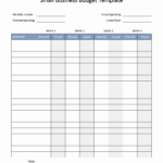 Small Business Budget Template In Word (Basic) Regarding Quarterly Report Template Small Business