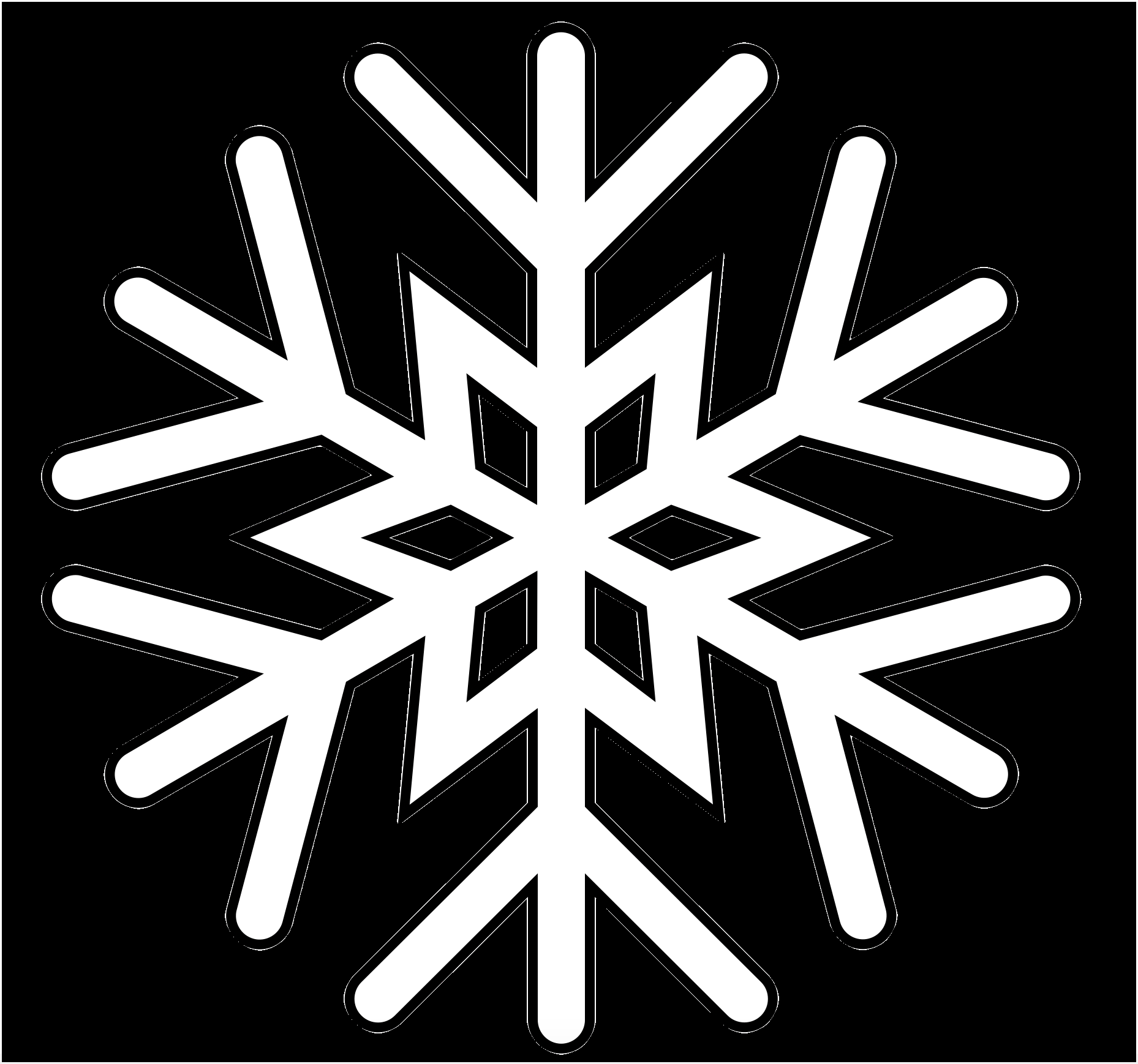 Snowflake Printable Template Regarding Blank Snowflake Template