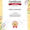 Soccer Certificate Template Stockvektoren, Lizenzfreie  Regarding Athletic Certificate Template